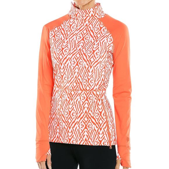 Coolibar UPF 50+ Arutanga Long Sleeve Rash Guard Swim Top Sun Protection Medium - Picture 1 of 10